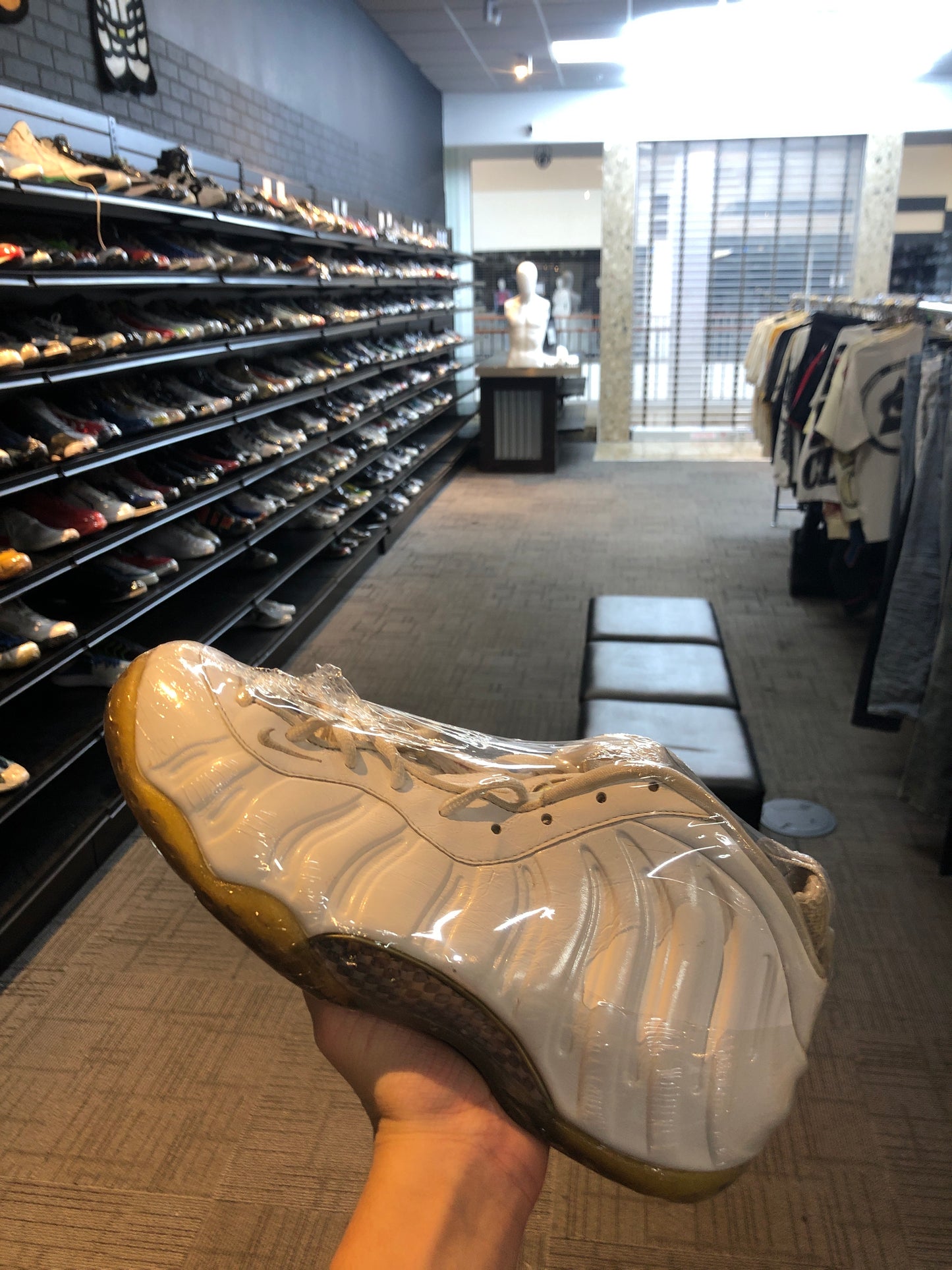 Foamposite one white out used
