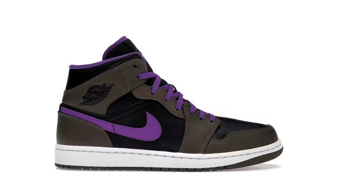 Jordan 1 Mid Purple Mocha used