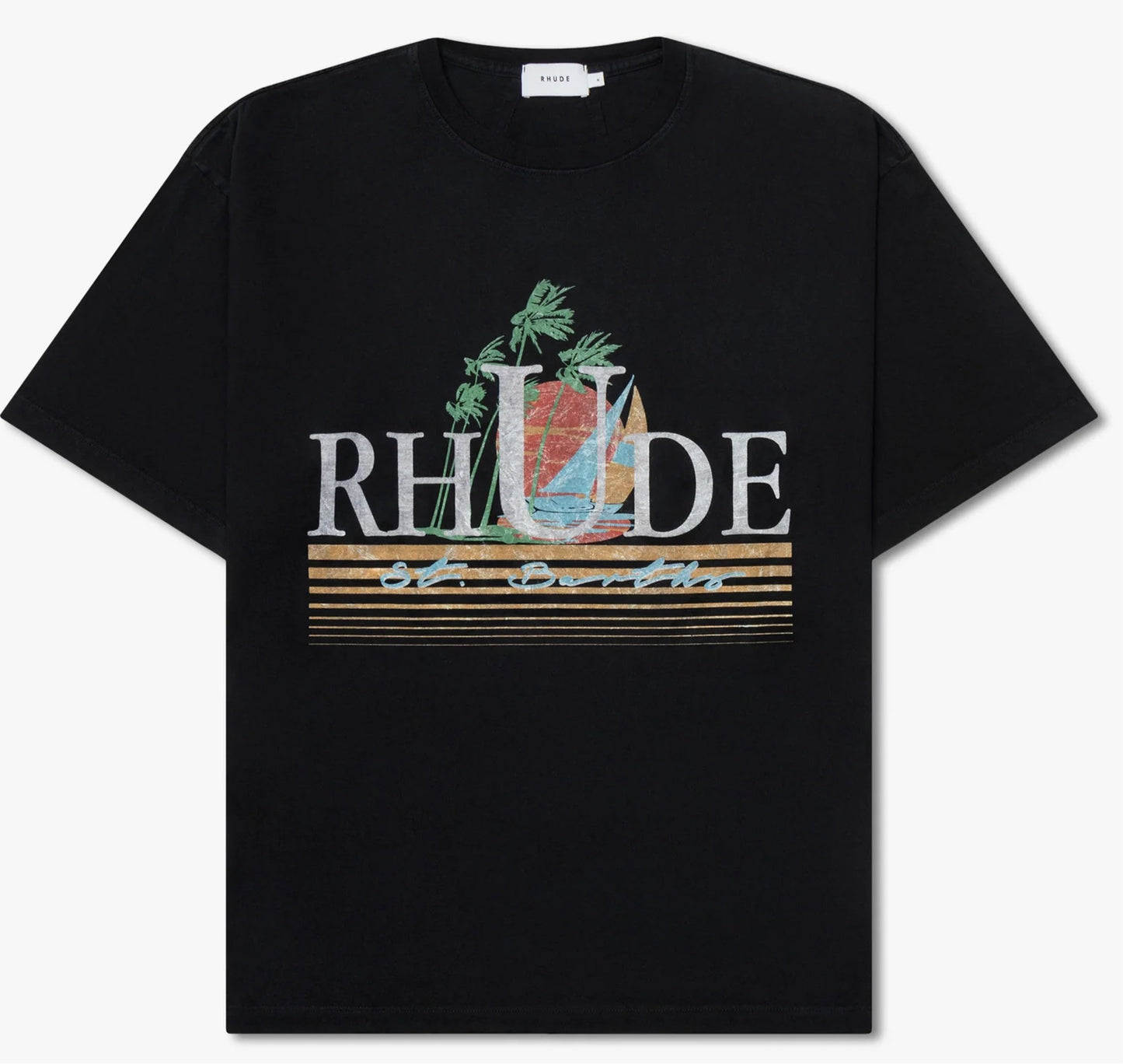 Rhude Black Tropics Tee