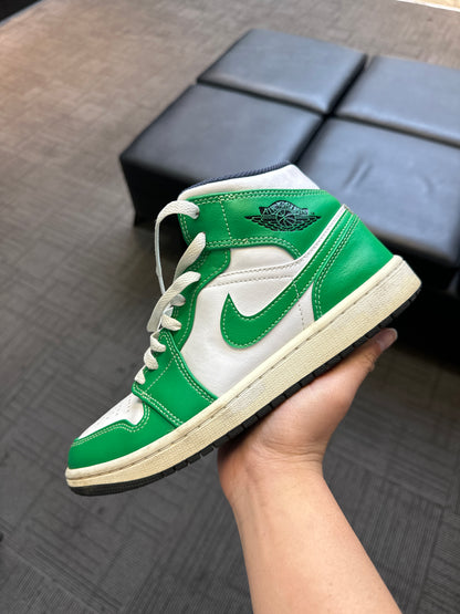 Jordan 1 Mid Lucky Green Used