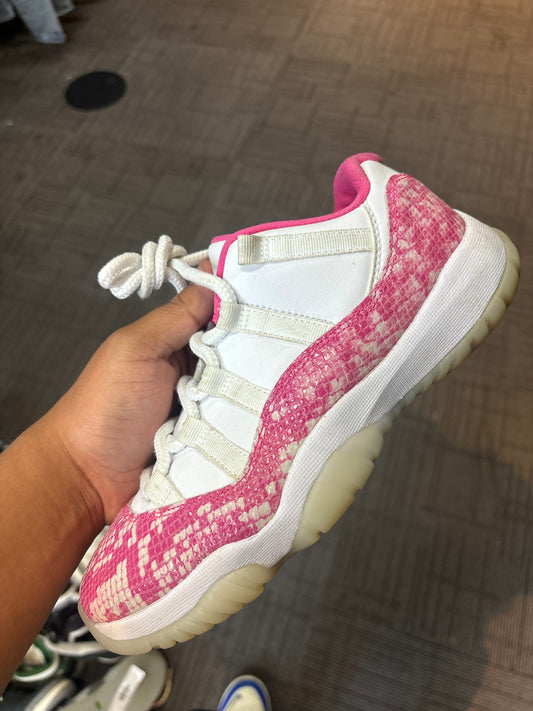 Jordan 11 Low Pink Snakeskin