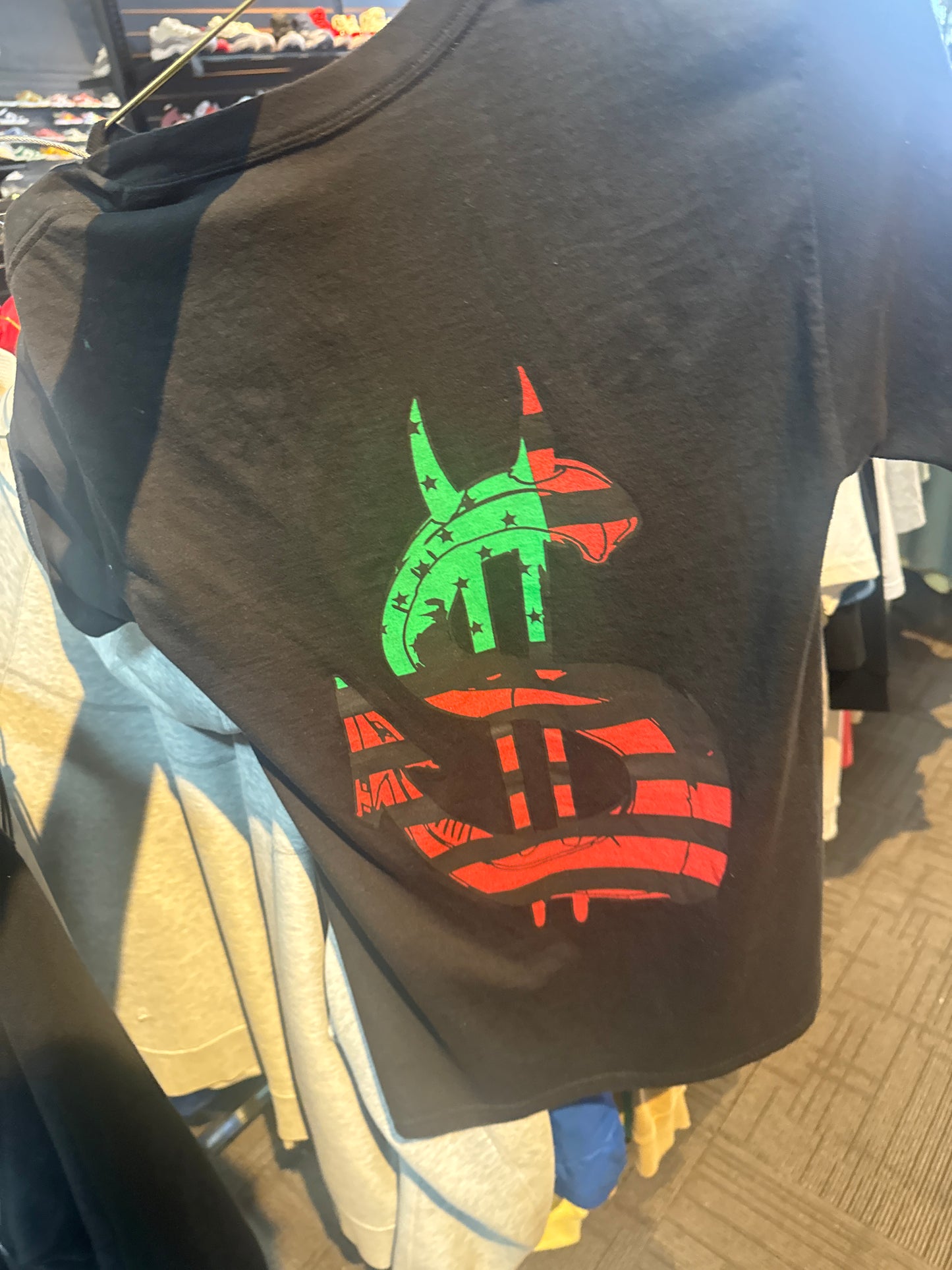 $aints Black Red/Green Tee Used