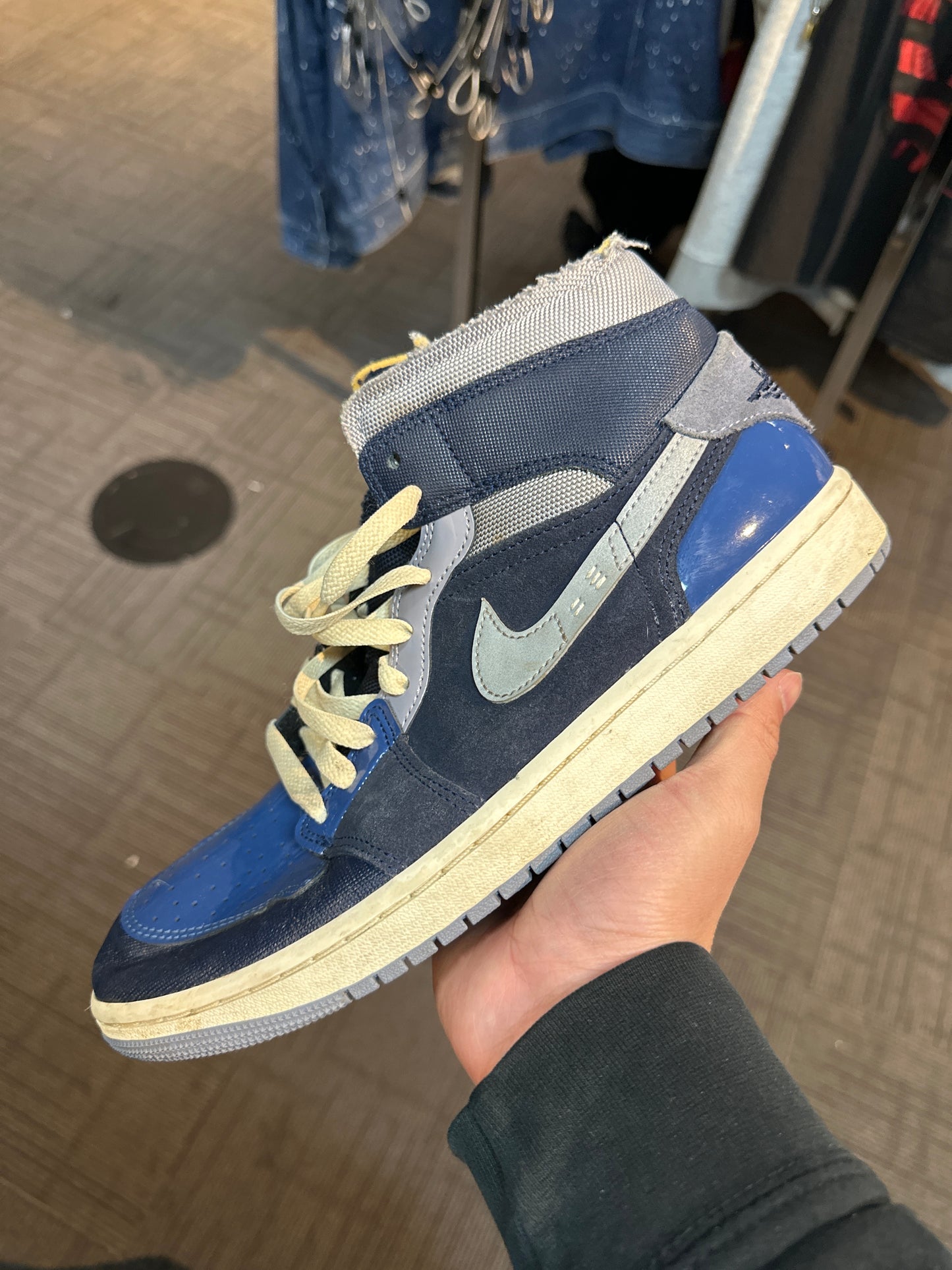 Jordan 1 Mid Obsidian Craft (Used/ No Box)