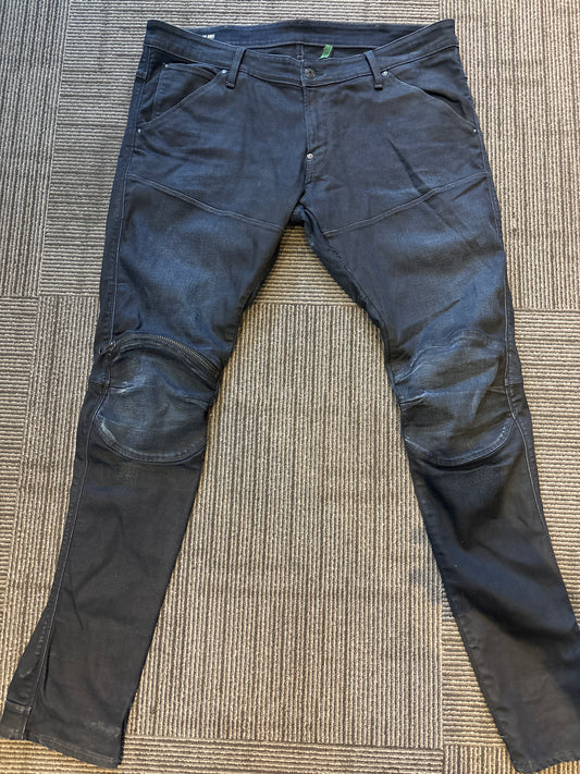 G Star 5620 3D Zip Knee Dark Navy Jeans (Used)