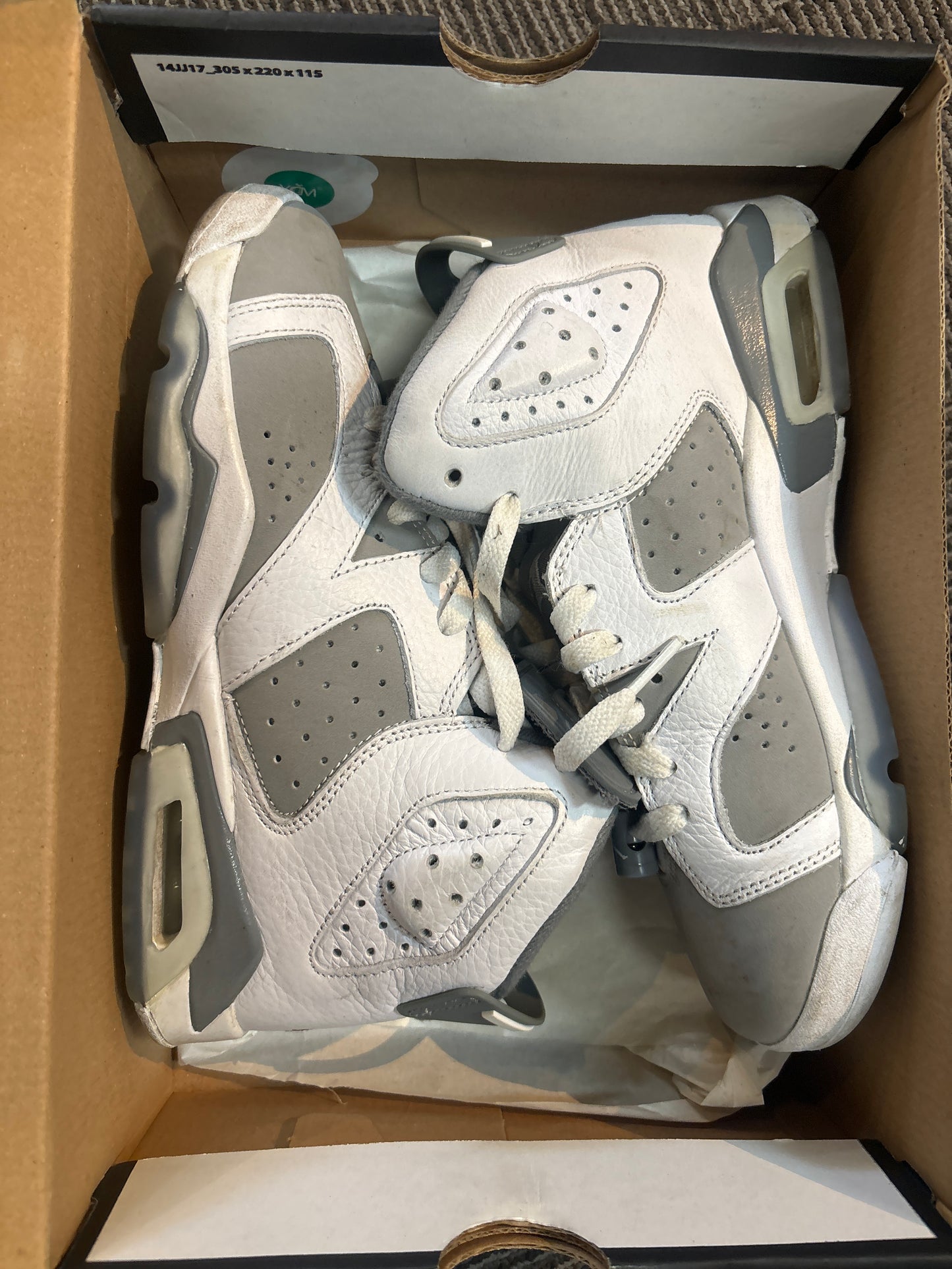 Jordan 6 Cool Grey (Used with box)