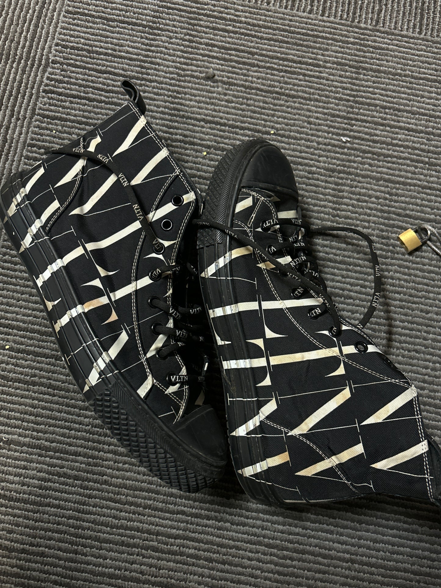 Valentino Hightop Sneakers (Used/No Box)