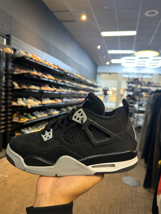 Jordan 4 Black Canvas Used