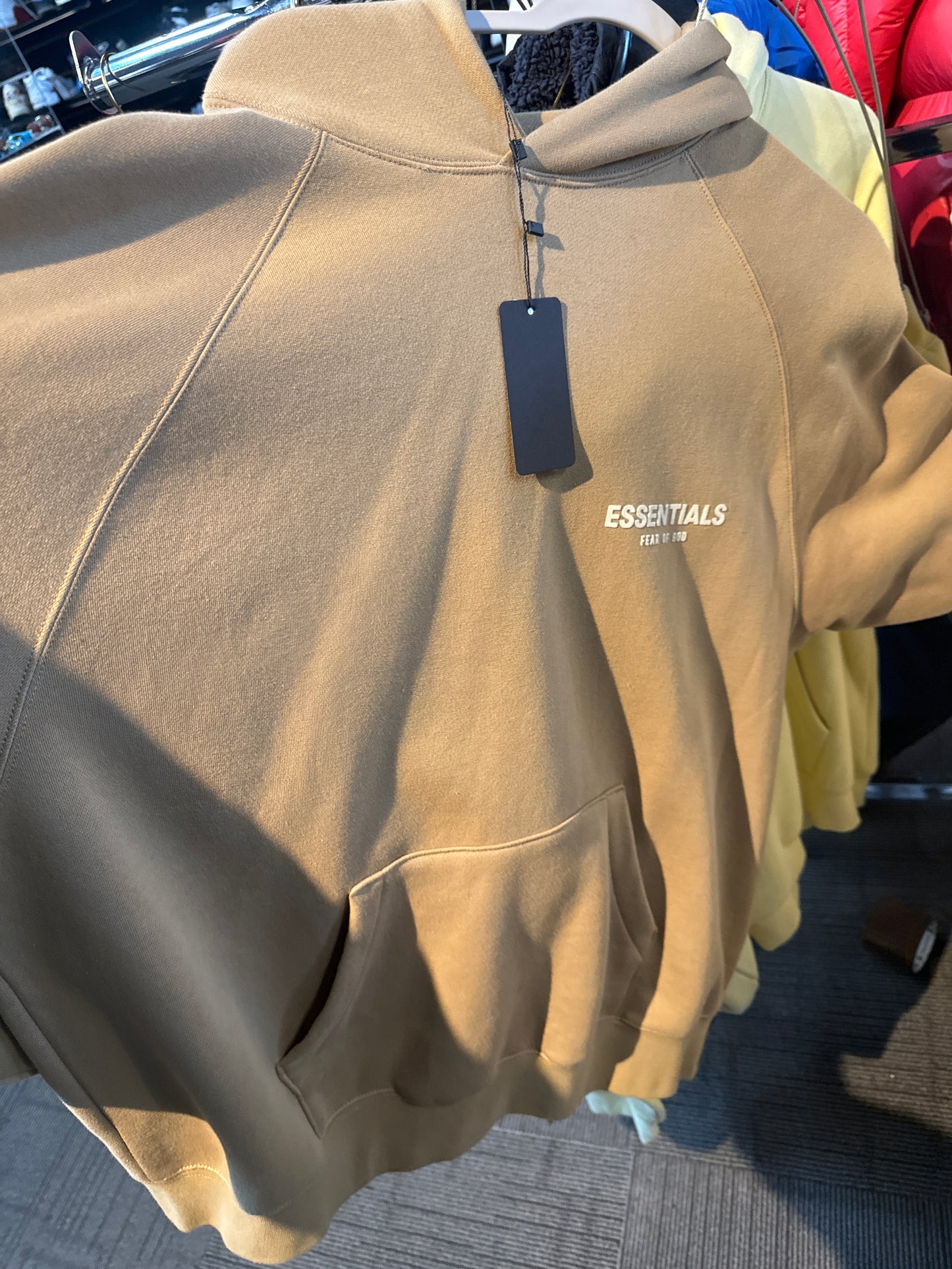 Essentials Light Brown Hoodie