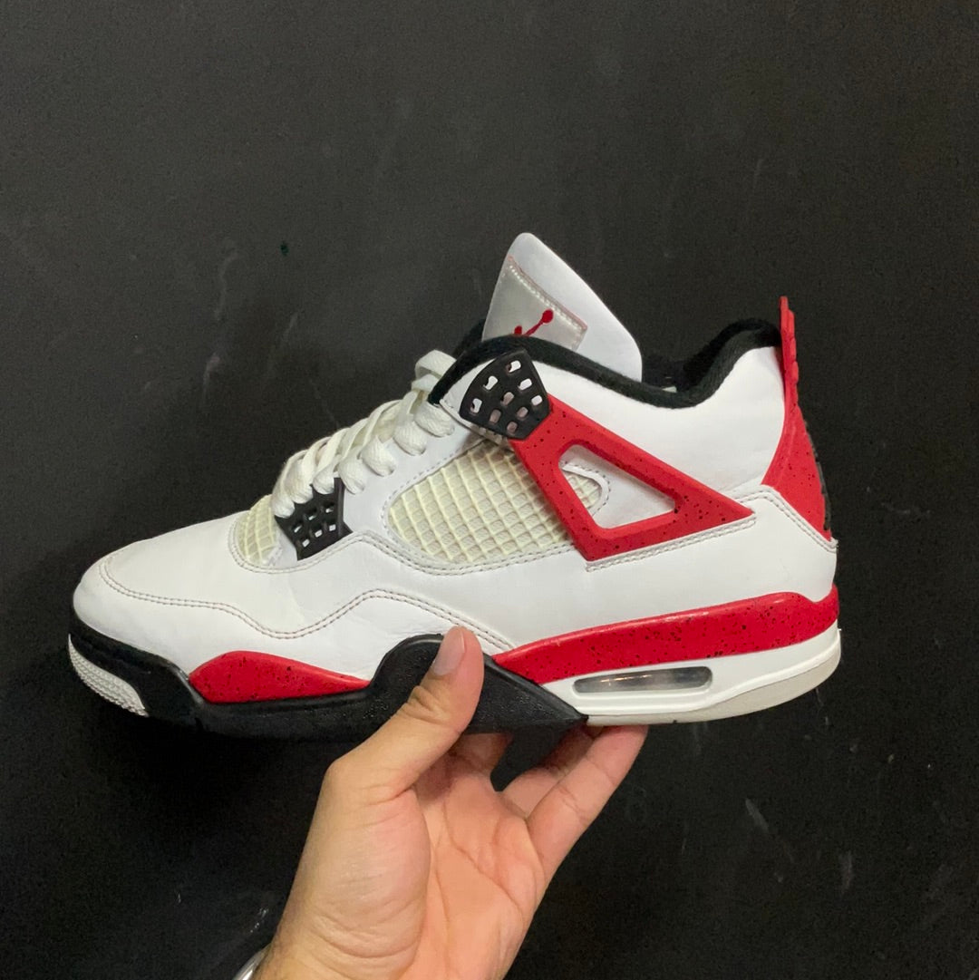 Jordan 4 red cement used no box