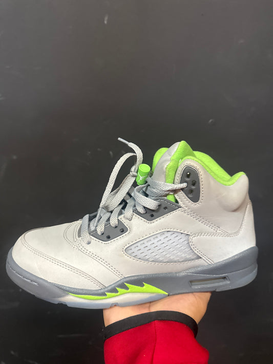 Jordan 5 green bean used w box