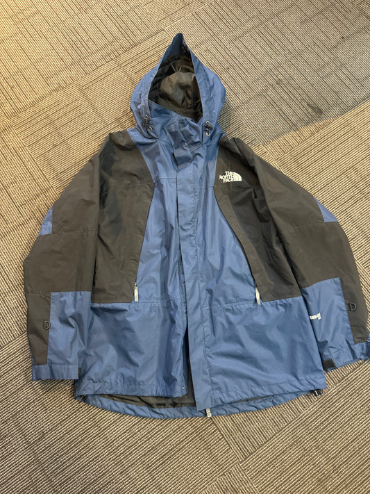 North face black blue jacket (used)