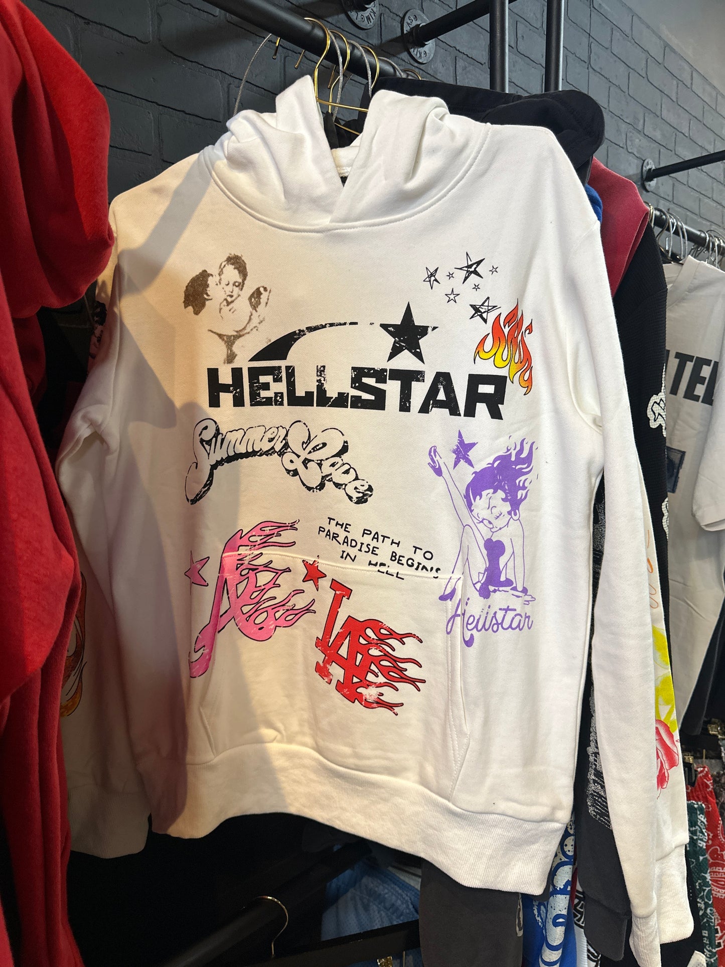 HellStar Summer love hoodie white