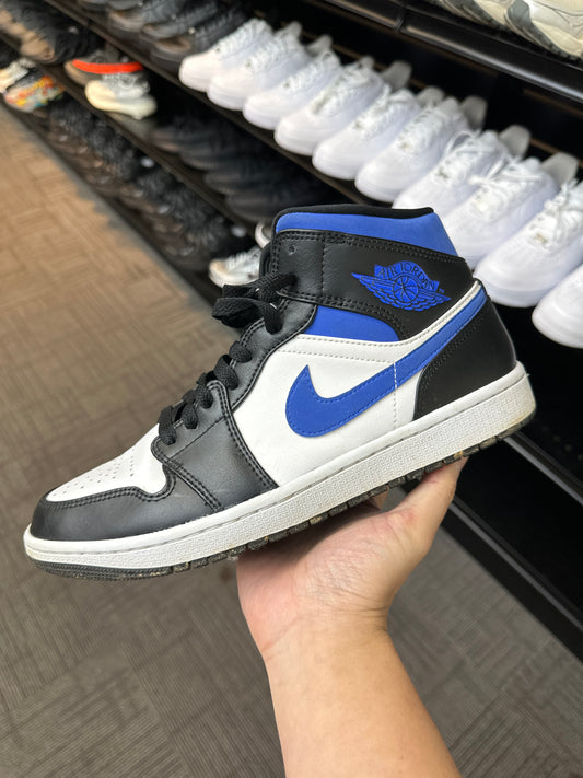 Jordan 1 Mid White Racer Blue (used)