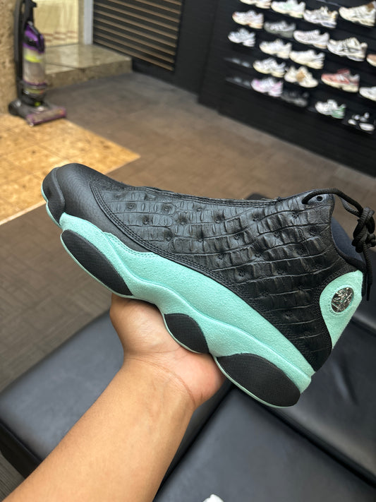 Jordan 13 Black Island Green Used