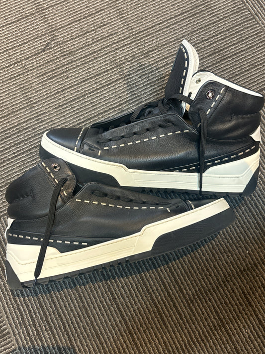 Fendi White Black Hightop Used