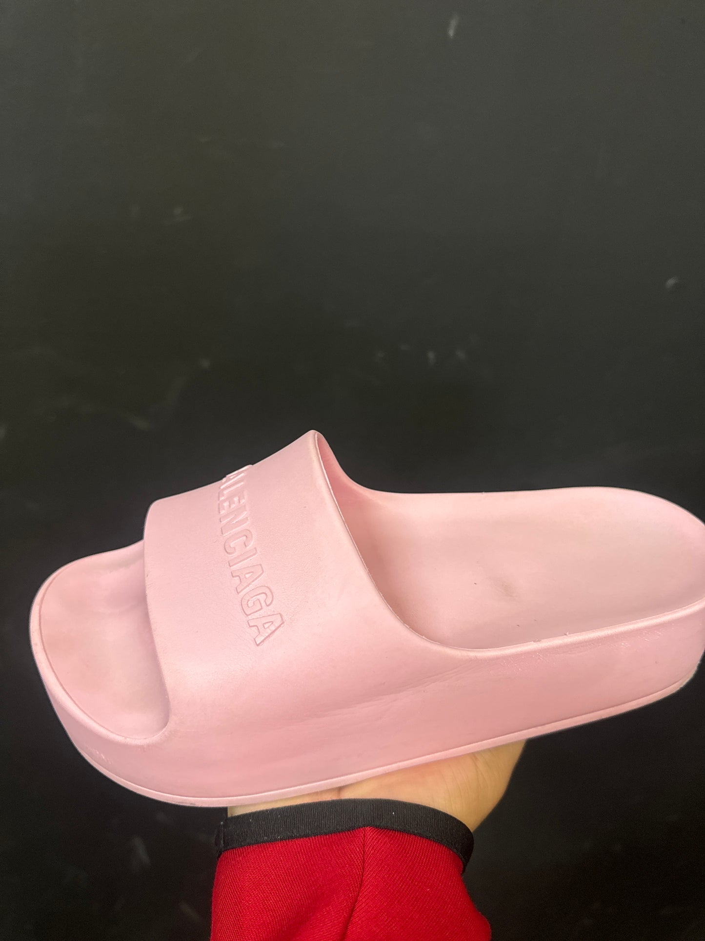 Balenciaga Pink Slides Used W Box