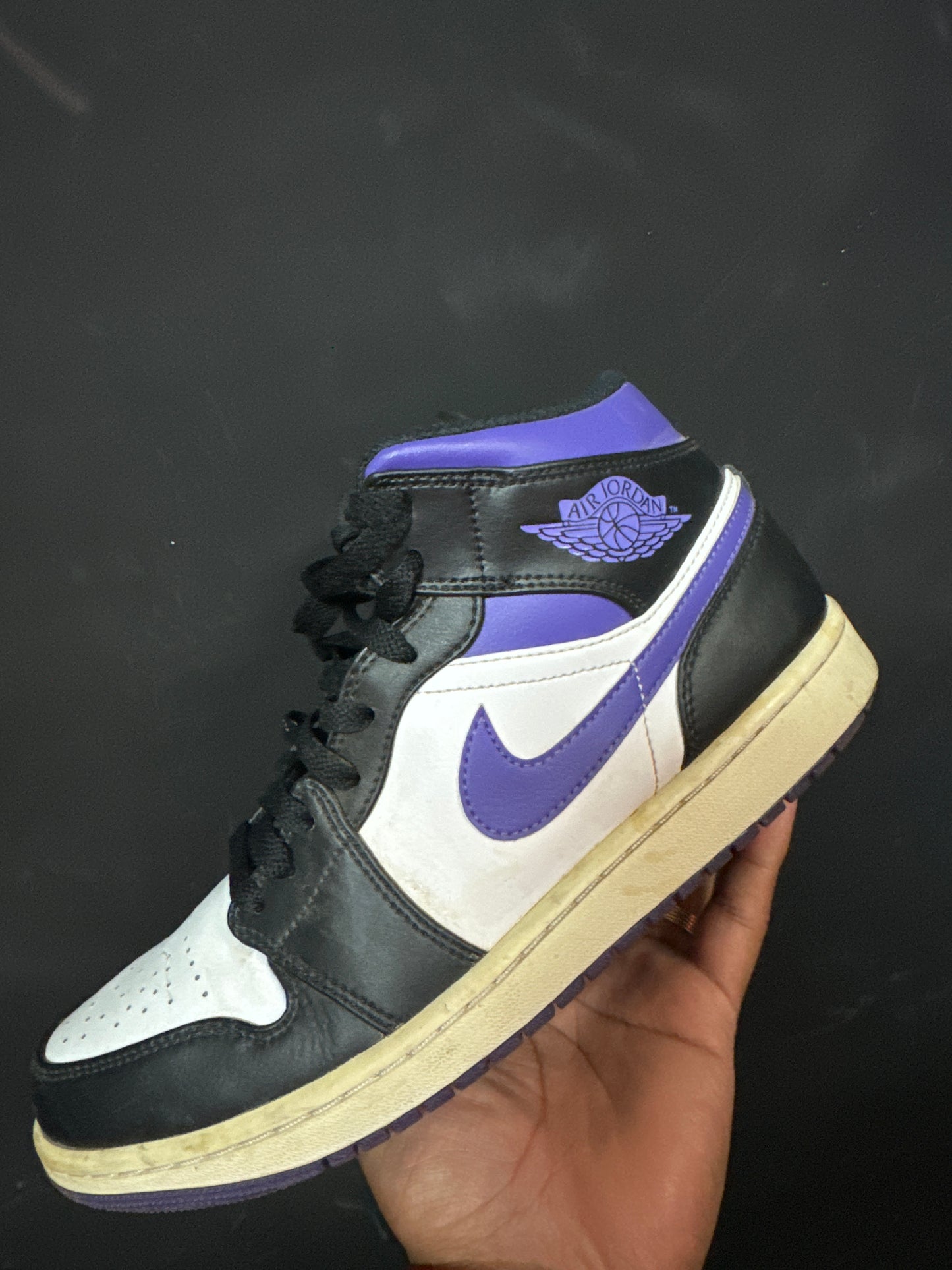 Jordan 1 Mid Dark Iris (Used No Box)