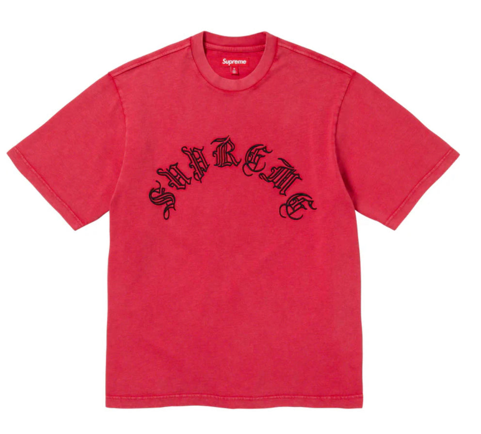 Supreme Red Black Old English T-Shirt