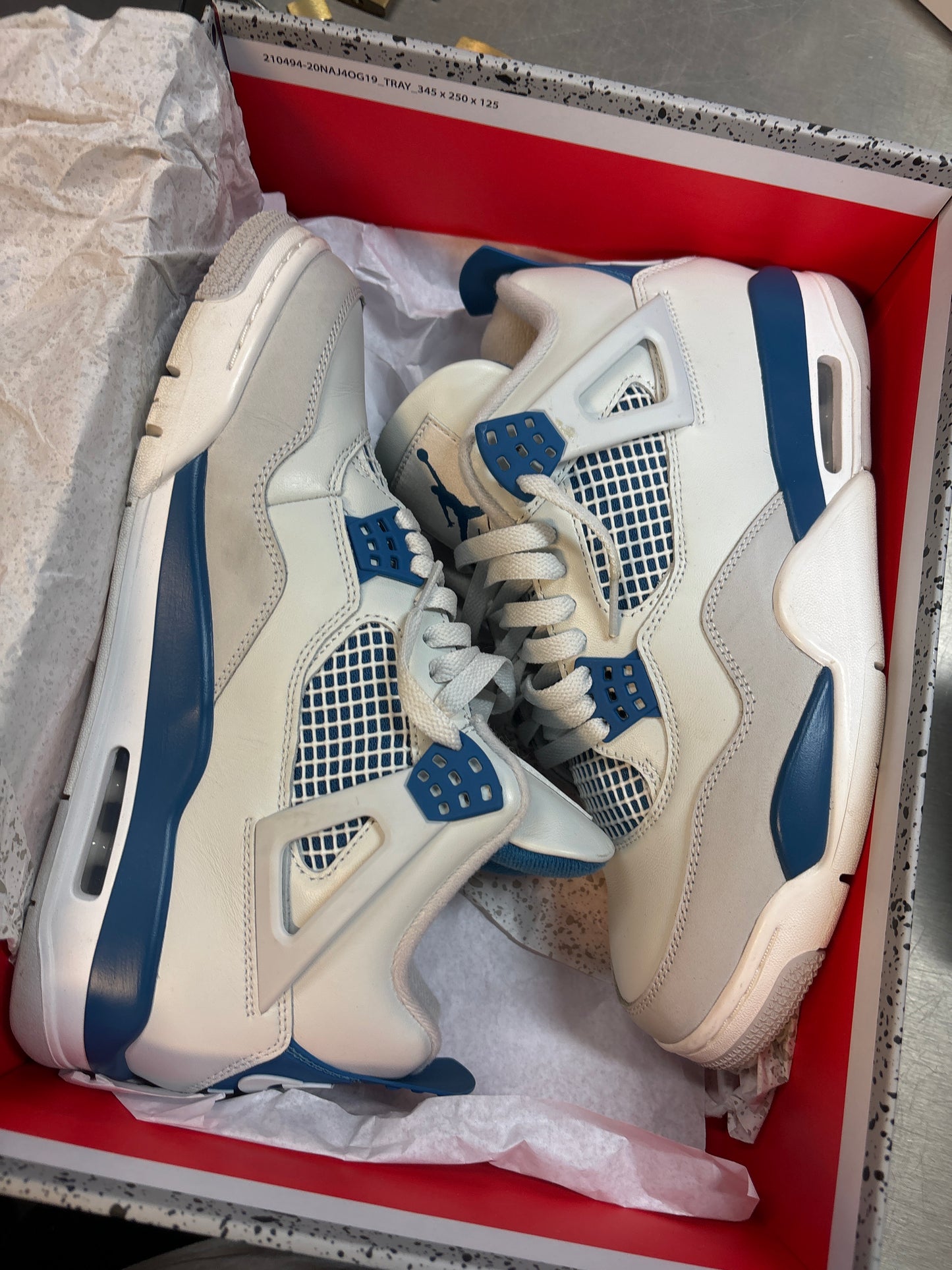 Jordan 4 Military Blue (Used w/ Box)