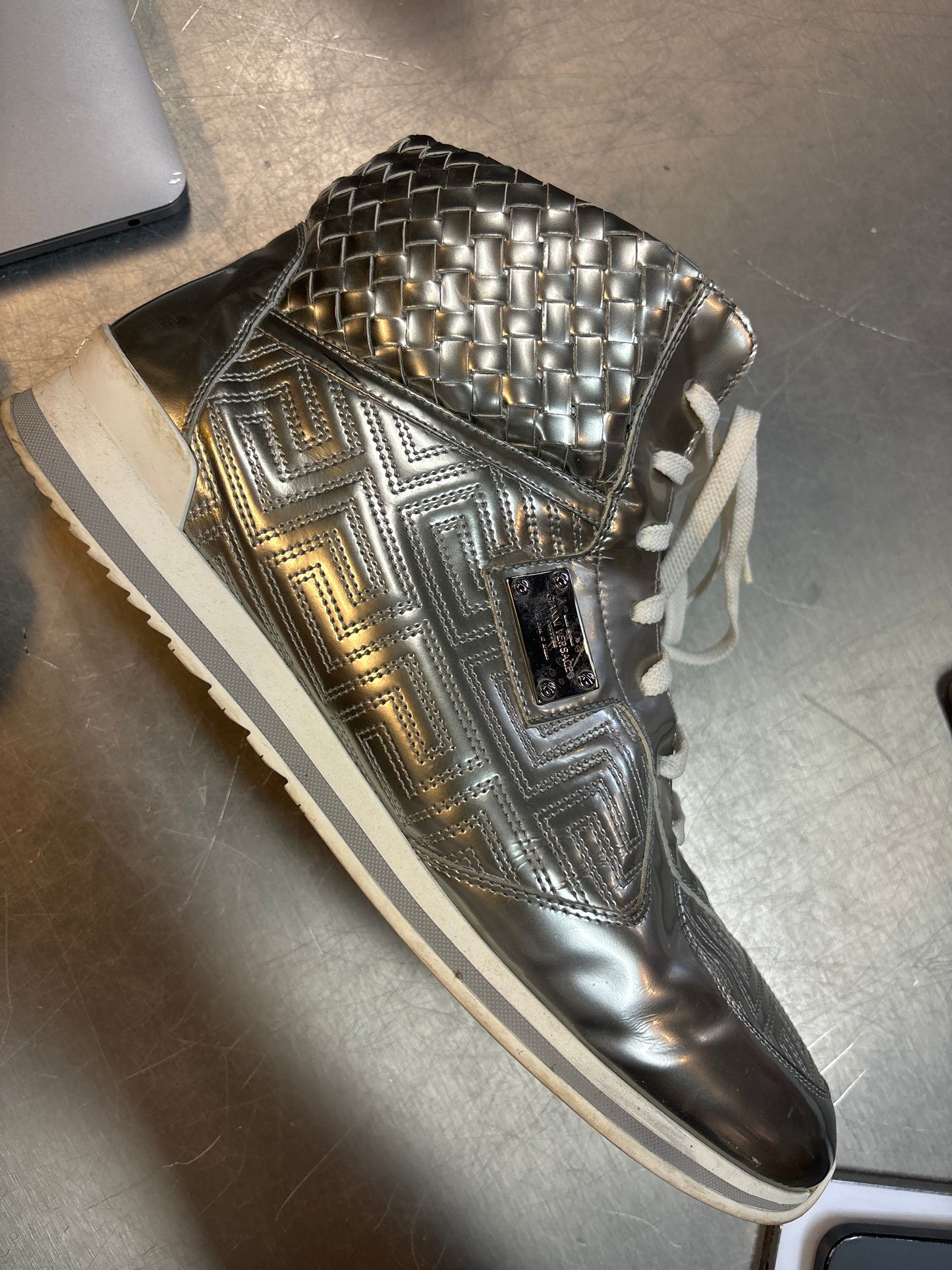 Versace Hightop Silver (Used/No Box)