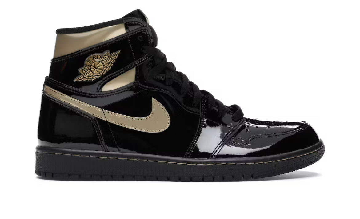 Jordan 1 High Black Metallic Gold