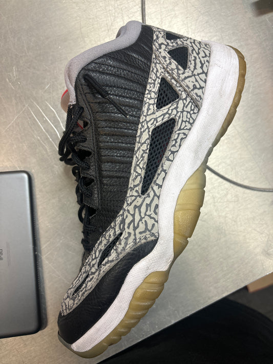 Jordan 11 Low IE Black Cement (Used w/ Box)