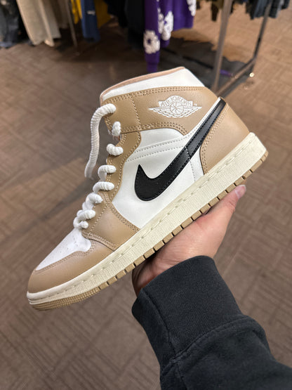 Jordan 1 Mid Desert Sail Used