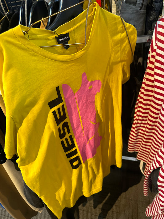 Diesel Yellow Tee Used