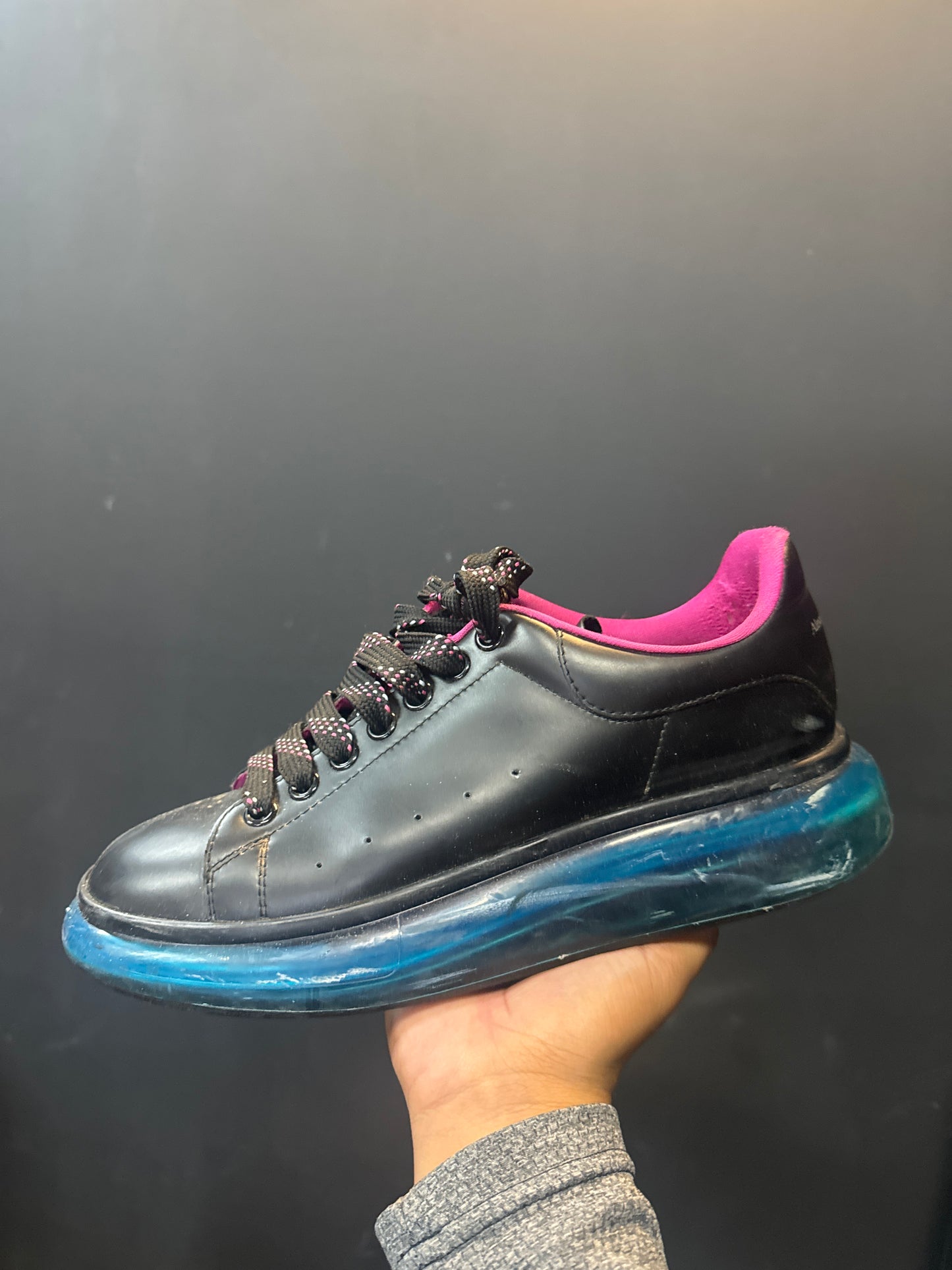 Alexander McQueen purple blue midsole