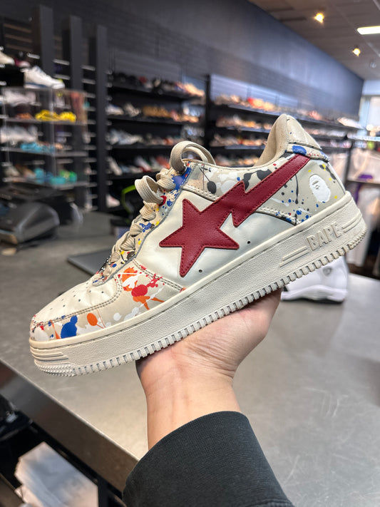 Bapesta Paint Splatter (Used/No Box)