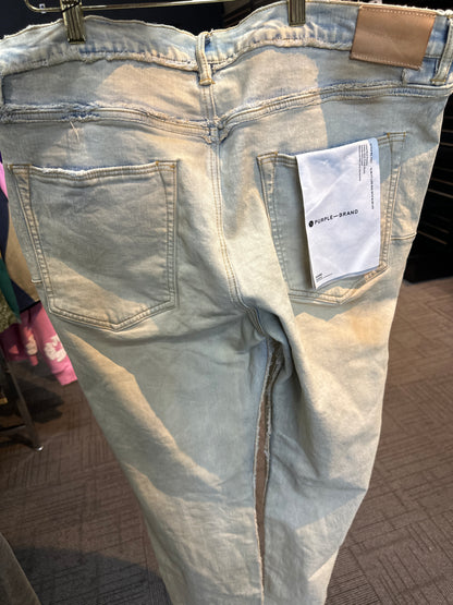 Purple Brand Yellow Waxed Jeans (Used)