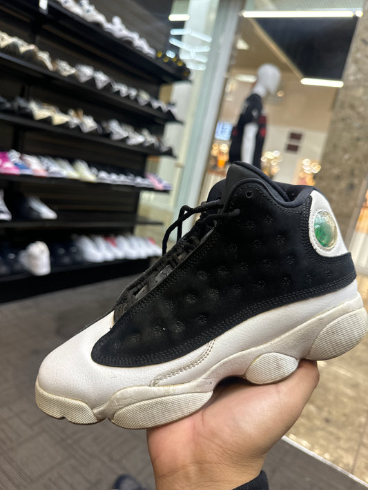 Jordan 13 Black White Gum Used