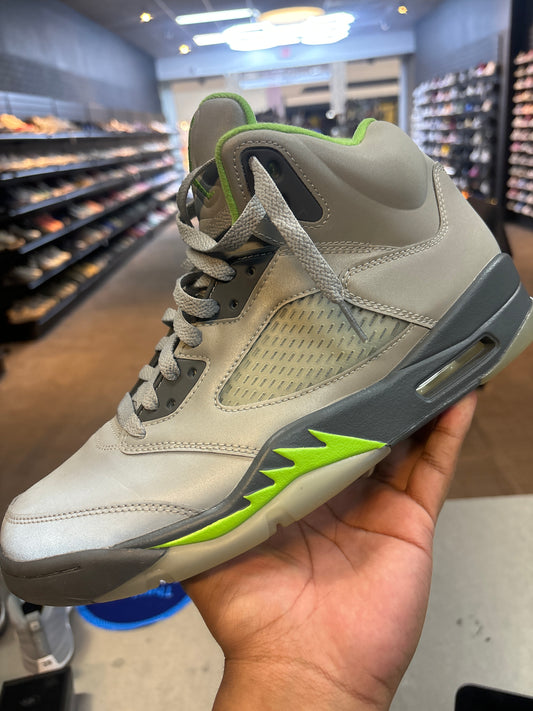 Jordan 5 green bean (used no box)