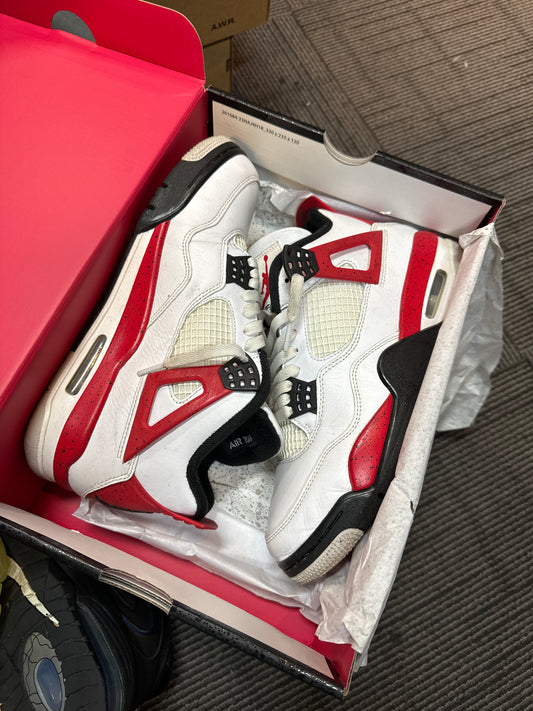 Jordan 4 Red Cement used