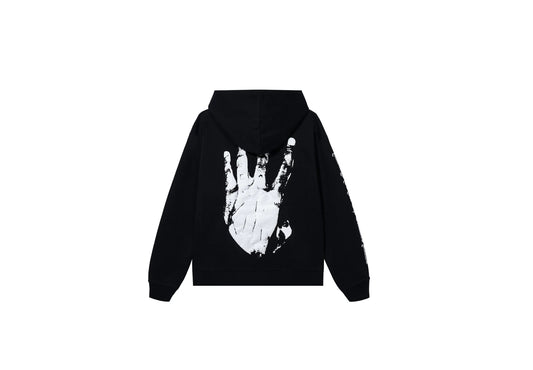 Revenge Black White Hand Hoodie