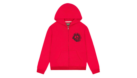 Denim Tears Red Denim University Zip Hoodie