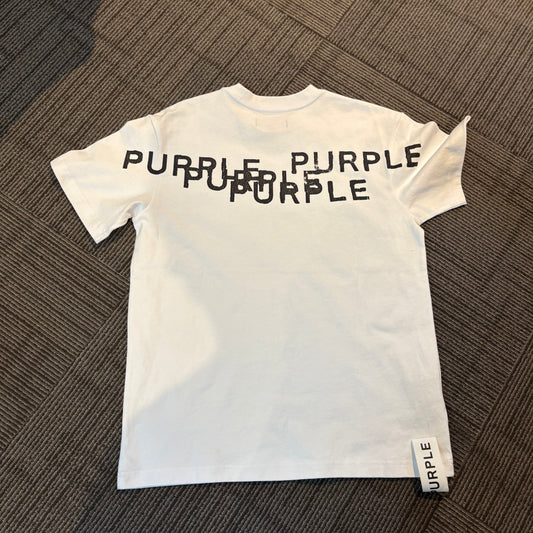 Purple Brand White Tee