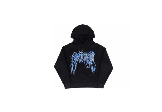 Revenge Black Blue Lightning Hoodie