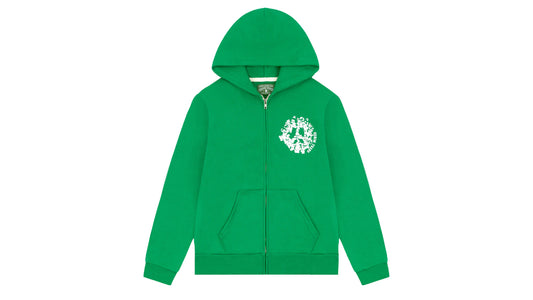 Denim Tears Green Denim University Zip Hoodie