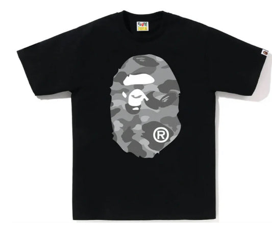 Bape Color Grey Camo Big Ape Tee