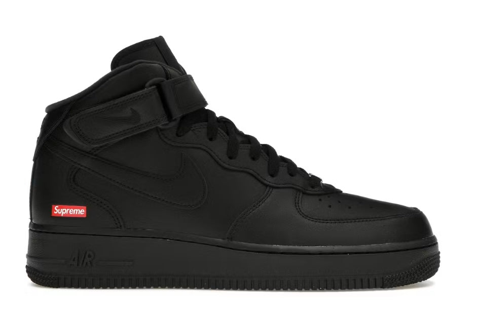 Air Force 1 Mid Supreme Black