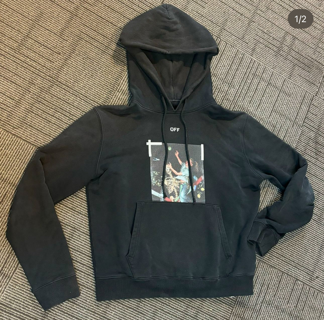 Off white hoodie (used)