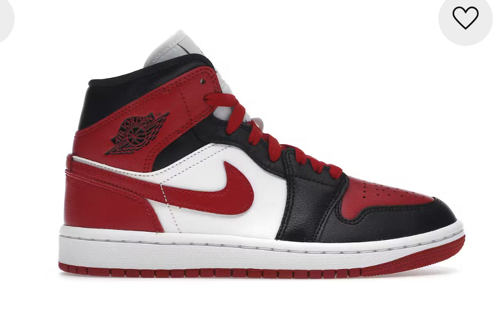 Jordan 1 Mid Alternate Bred Toe (w)