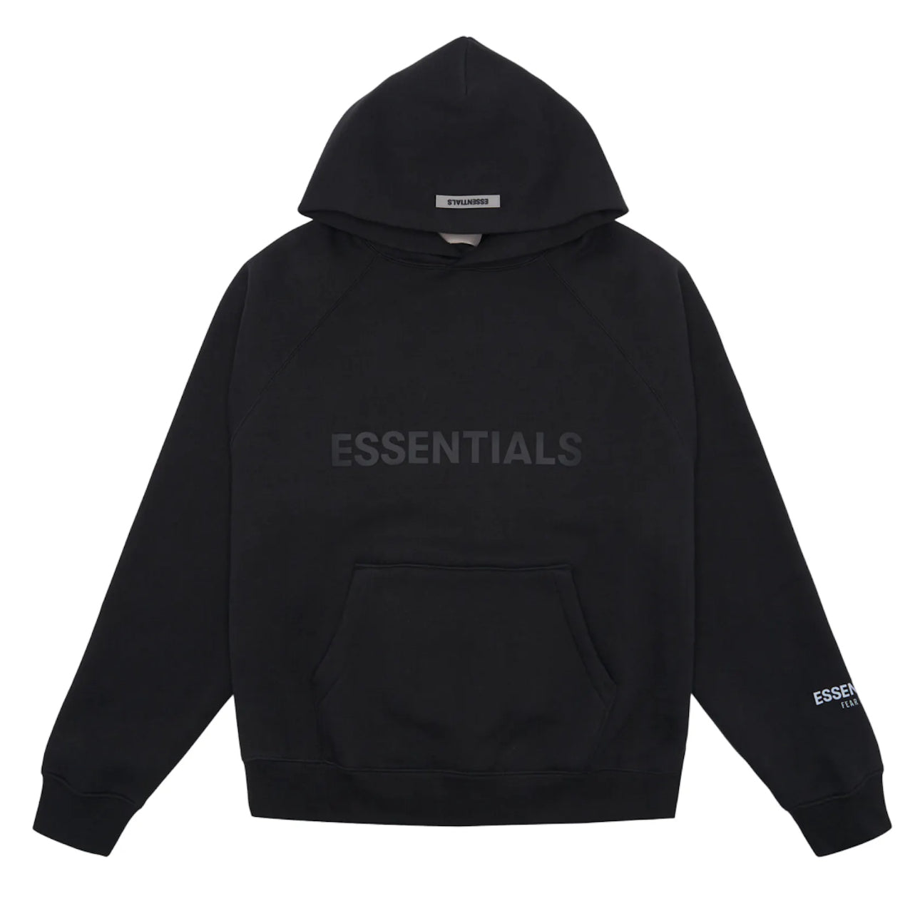 Essential Black Applique Logo Pull Over