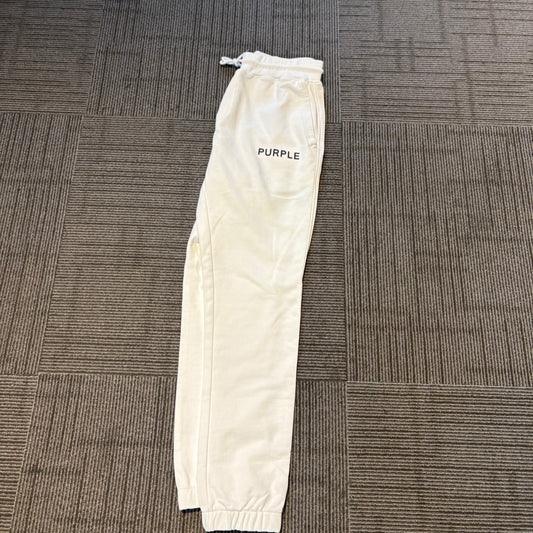 Purple Brand All White Sweatpants