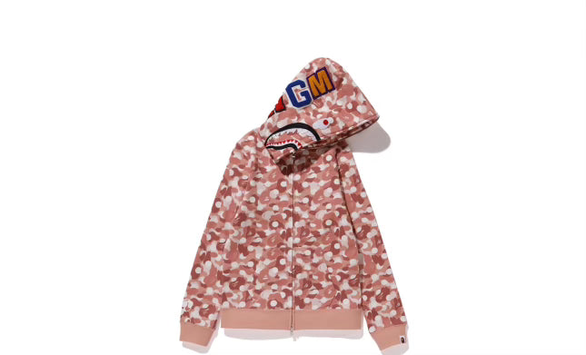 Bape X Barbie Dot Camo Shark Full Zip