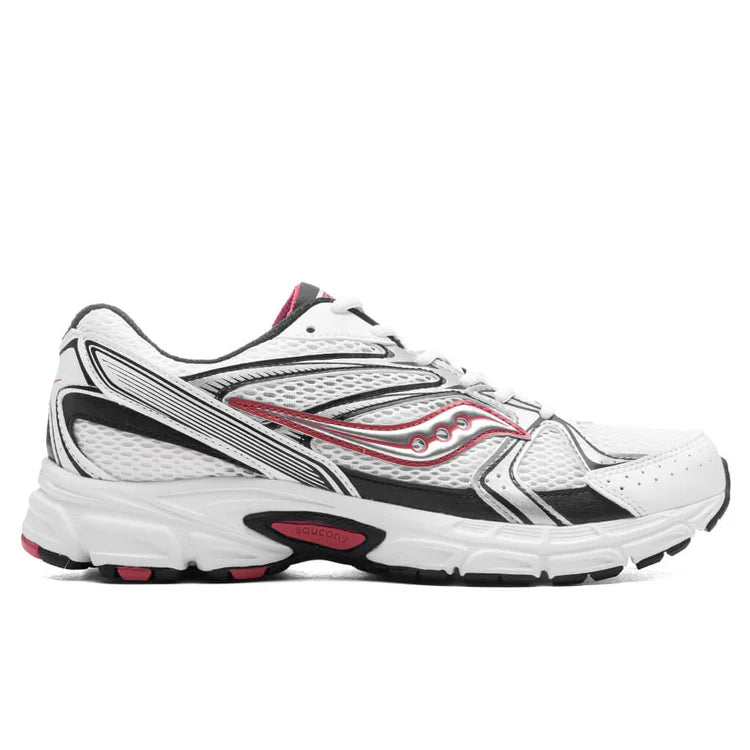 saucony ride millennium red silver