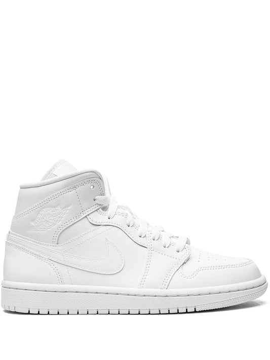 Jordan 1 Mid Triple White