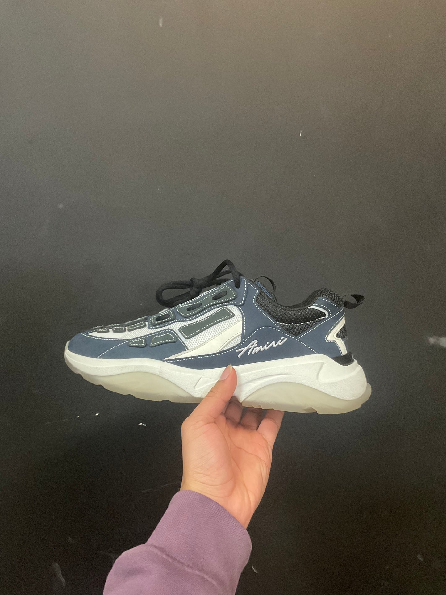 Amiri Bone Runner Midnight Blue (Used W Box)