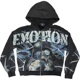 Mixed Emotion Acid Wash “Radioactive” Zip Up